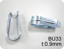 Metal Clip for plastic garment hangers model#BU33