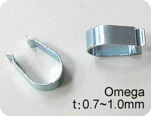 Metal Clip for plastic garment hangers model# Omega